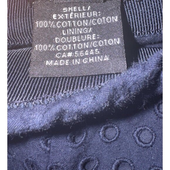 J. Crew Size 4 Navy Blue Eyelet Cotton Shorts - Picture 9 of 11